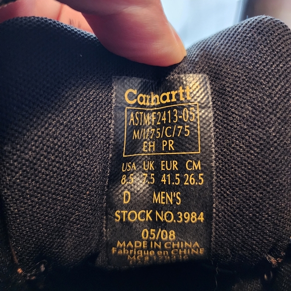 Carhartt Men's Brown Boot Insulated Steel toe 8.5D Leather Slip Resistant NIB - Picture 16 of 16